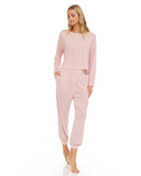 Q81266 Pink Lina Modal Pajamas Set