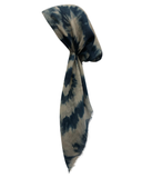 Revaz Navy Winter Tie Dye Pre-Tied Bandanna with Velvet Grip