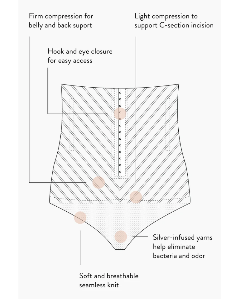 Bellybandit CSECUN Black C Section & Recovery Undies myselflingerie.com