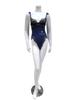 Oh La La Cheri 51-11425 Nicole Estate Blue & Black Molded Cup Teddy myselflingerie.com