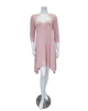 Oh! Zuza OZ246 Dusty Pink Flared Modal Nightshirt with White Lace Neckline myselfingerie.com