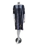 Jackie O'Loungewear CVRUP-BL Blue Snakeskin Print Swim Cover Up Dress myselflingerie.com
