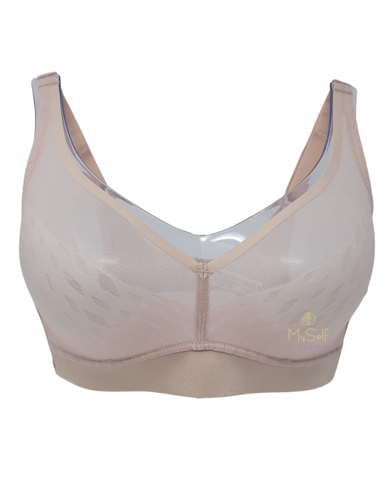 Wacoal 852336 Rose Dust Elevated Allure Seamless Wire Free Bra myselflingerie.com