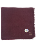 Lizi Headwear Solid Shimmer Burgundy Square Scarf myselflingerie.com