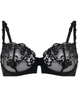  Simone Perele 15C330 Black Saga Demi Underwire Bra MYSELFLINGERIE.COM
