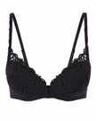  Simone Perele 15C340 Black Saga Push Up Underwire Bra MYSELFINGERIE.COM