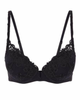  Simone Perele 15C340 Black Saga Push Up Underwire Bra MYSELFINGERIE.COM
