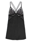 D000996 Black/Lilac Butterfly Lace Chemise