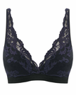 Wacoal 810322 Black/Eclipse Instant Icon Lace Wire Free Bralette  myselflingerie.com