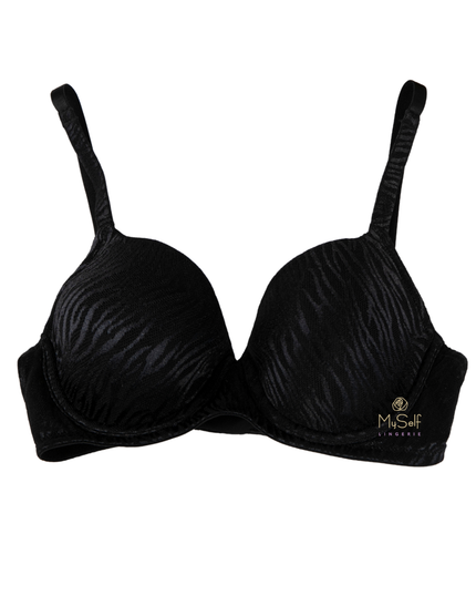 You 100-810 Black Tuval Molded Underwire Bra myselflingerie.com