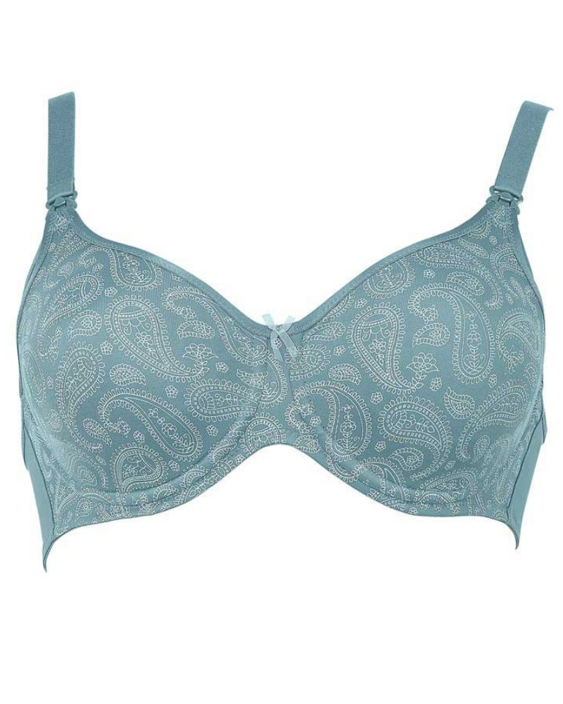 Anita 5092 Aqua Paisley Nursing Underwire Bra