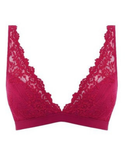 Wacoal 852191 Persian Red Embrace Lace Wire Free Bralette myselflingerie.com