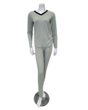 Jackie O'Loungewear PJ-MDL-MNT Mint Modal Pajamas Set myselflingerie.com