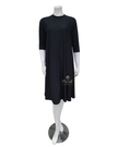 Flamingo WSD-BK Summer Black Swing Swim Dress Regular Length myselflingerie.com