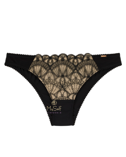 Dorina D001104 Black/Nude Embroidered Bikini myselflingerie.com