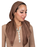 Tie Ur Knot Camel Suede Pre-Tied Bandanna with Full Non Slip Grip myselflingerie.com