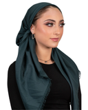 Tie Ur Knot Turquoise Solid Pre-Tied Bandanna with Full Non Slip Grip