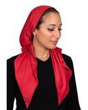 Tie Ur Knot Red Suede Pre-Tied Bandanna with Full Non Slip Grip