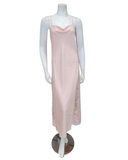 Rya Collection 219X Petal Pink Darling Lace Panel Gown Plus Sizes myselflingerie.com