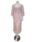 Rya Collection 220X Petal Pink Darling Lace Robe Plus Sizes myselflingerie.com
