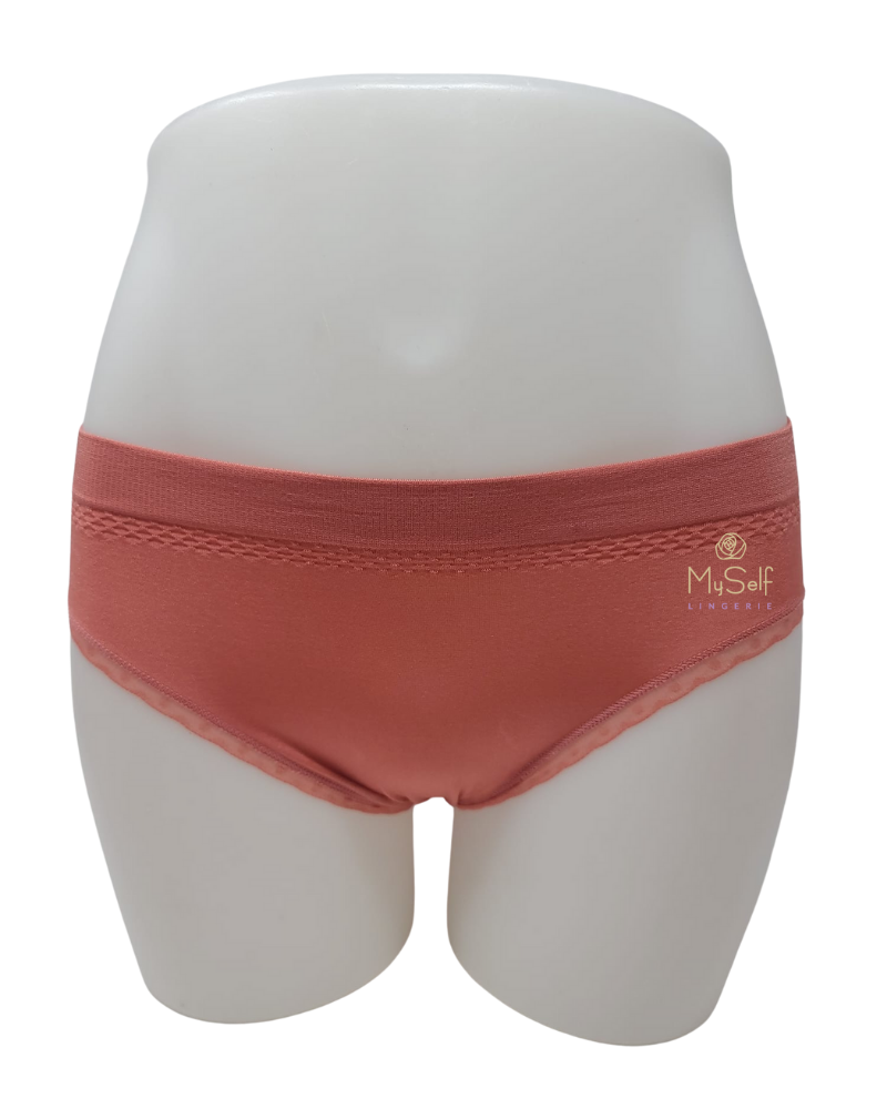 Wacoal 873374 Faded Rose B-Smooth Seamless Bikini with Lace myselflingerie.com