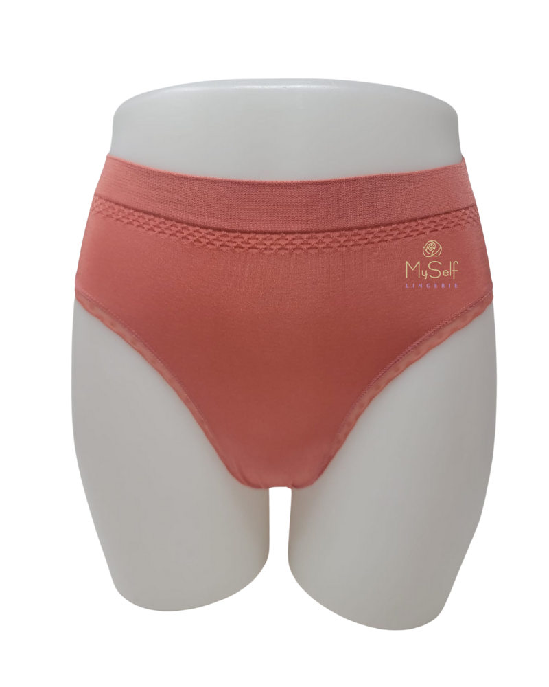 Wacoal 871374 Faded Rose B-Smooth Seamless Hi Cut Brief with Lace myselflingerie.com