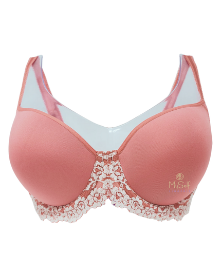Wacoal 853191 Embrace Lace Faded Rose Molded Underwire Bra myselflingerie.com