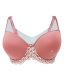 Wacoal Embrace Lace Faded Rose/White Molded Underwire Bra