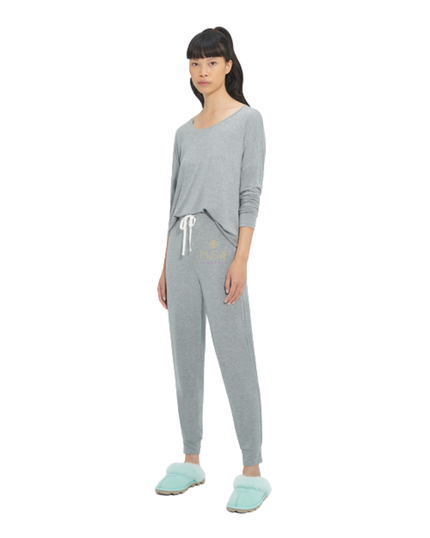 UGG 1129976 Grey Heather Jersey Birgit Pajamas Set II myselflingerie.com