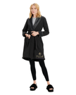 UGG 1095613 Black Bear Heather Blanche II Fleece Wrap Robe myselflingerie.com