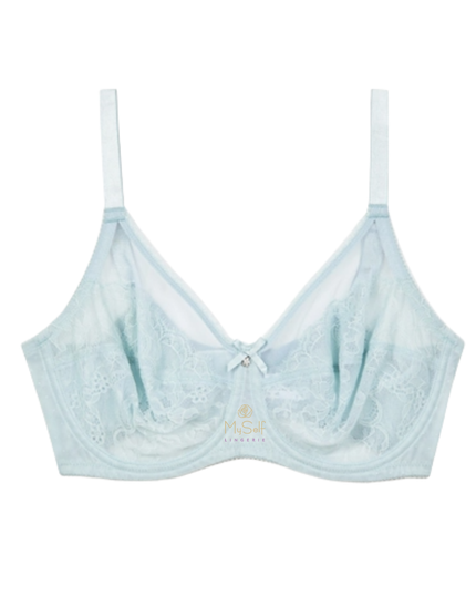 Wacoal 855186 Cloud Blue Retro Chic Underwire Bra myselflingerie.com