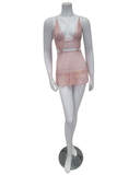Mapale 7375 Rose Convertible Babydoll with Matching Thong myselflingerie.com