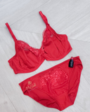 Chantelle 1381 Scarlet Pont Neuf Underwire 3 Part Cup Unlined Bra myselflingerie.com