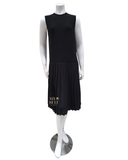 Bescer R2216 Maternity Shell Top 1" Pleats Skirt Dress Regular Length myselflingerie.com