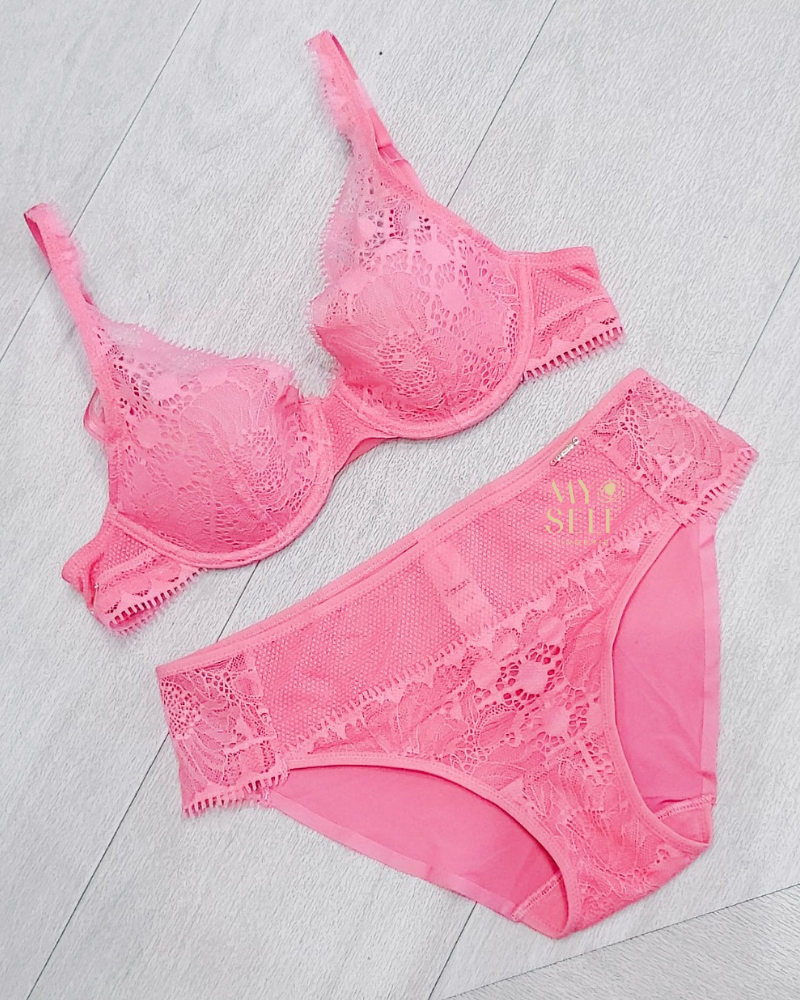 Chantelle 15F3 Pink Love Day to Night Lace Bikini –