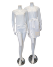 Oh! Zuza 3809 + 3810 Ivory Lace Modal Cami Shorts Set & Long Robe Set myselflingerie.com