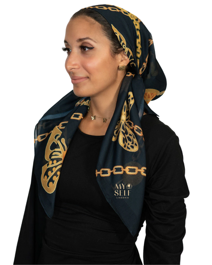 Tie Ur Knot Butterfly Links Print Square myselflingerie.com