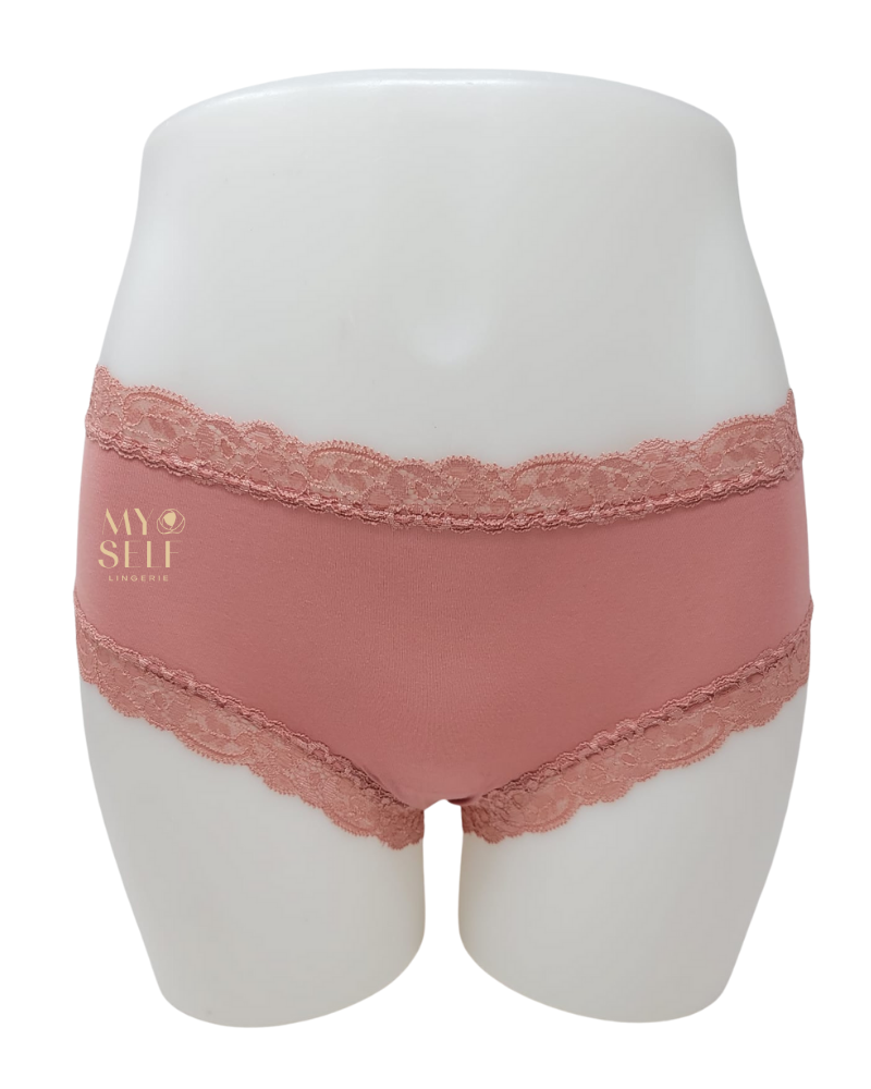 Fleur't 602 Rosette Iconic Modal Lace Hi Waisted Brief myselflingerie.com