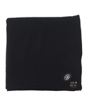 Lizi Headwear Solid Black Crimped Square Scarf