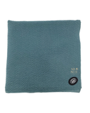 Lizi Headwear Solid Teal Crimped Square Scarf