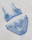 Wacoal 852191 Wild Wind/Egret Embrace Lace Wire Free Bralette myselflingerie.com