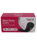 EasyLife Regular Black Panty Liners 40 Ct. myselflingerie.com