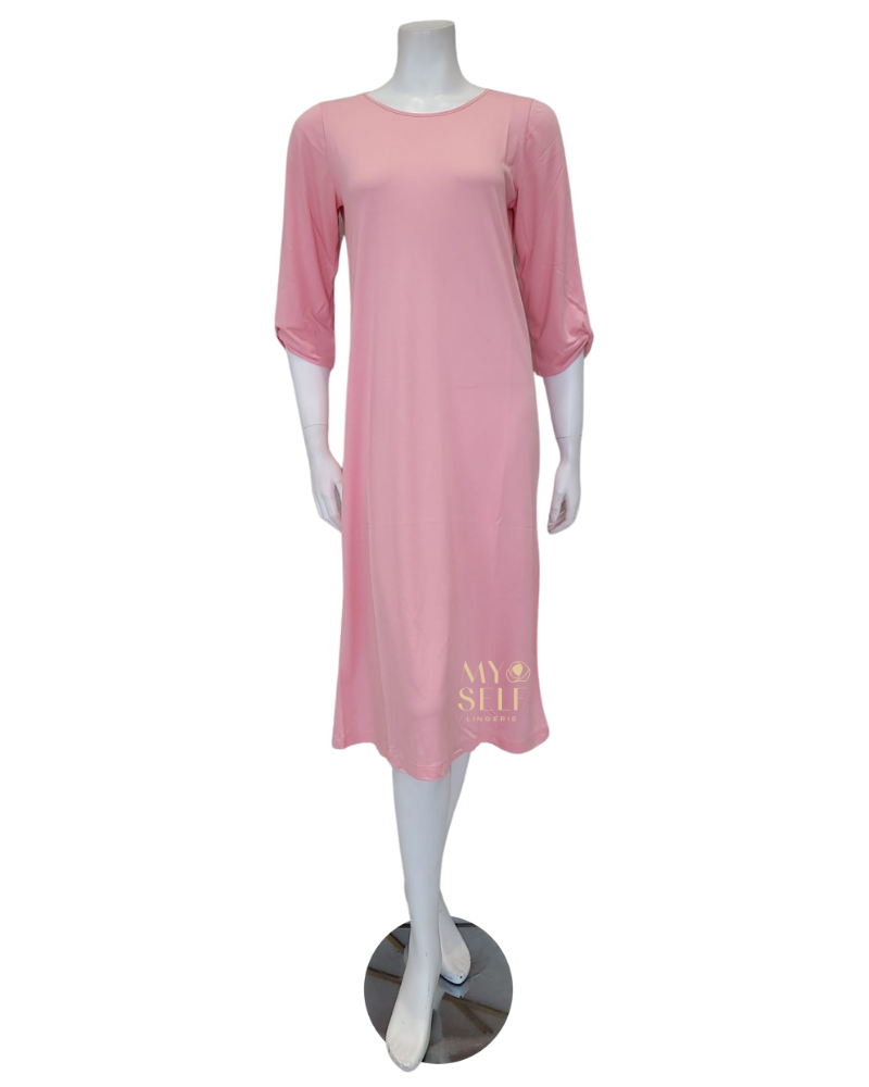 Iora Lingerie 22126C Mauve Button Down Waisted Modal Nightgown –