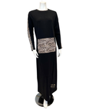 ESPi Leopard Print Sleeve Pull On Teen Cotton Nightgown