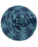 Atifa Navy/Teal Lined Chenille
