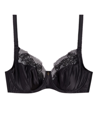 Wacoal 855377 Black Side Note Underwire Bra MYSELFLINGERIE.COM