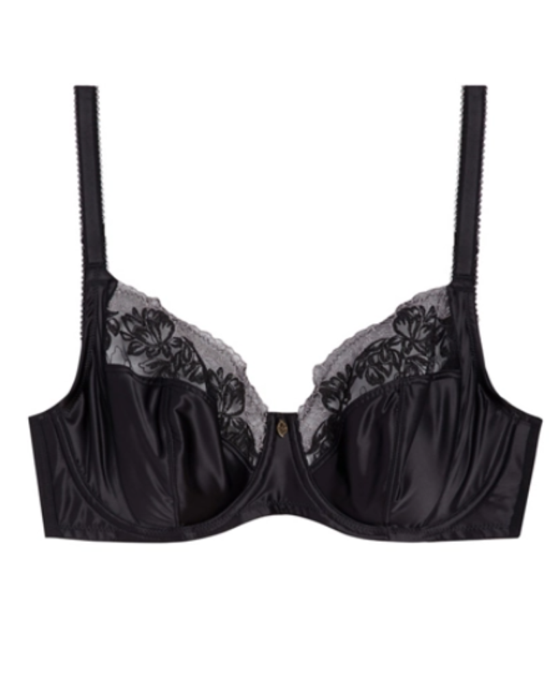 Wacoal 855377 Black Side Note Underwire Bra MYSELFLINGERIE.COM