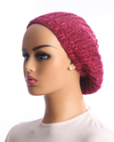 Lucy & Olivia Velvet Fuchsia/Charcoal Silver Lined Chenille