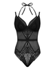 Pour Moi 11810 Black Suspense Underwired Bodysuit MYSELFLINGERIE.COM