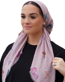 Tie Ur Knot Butterfly in Pastel Pink Pre-Tied Bandanna with Full Non Slip Grip myselflingerie.com